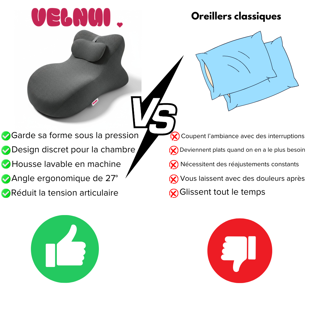 VELNUI™  Coussin Éclat Intime